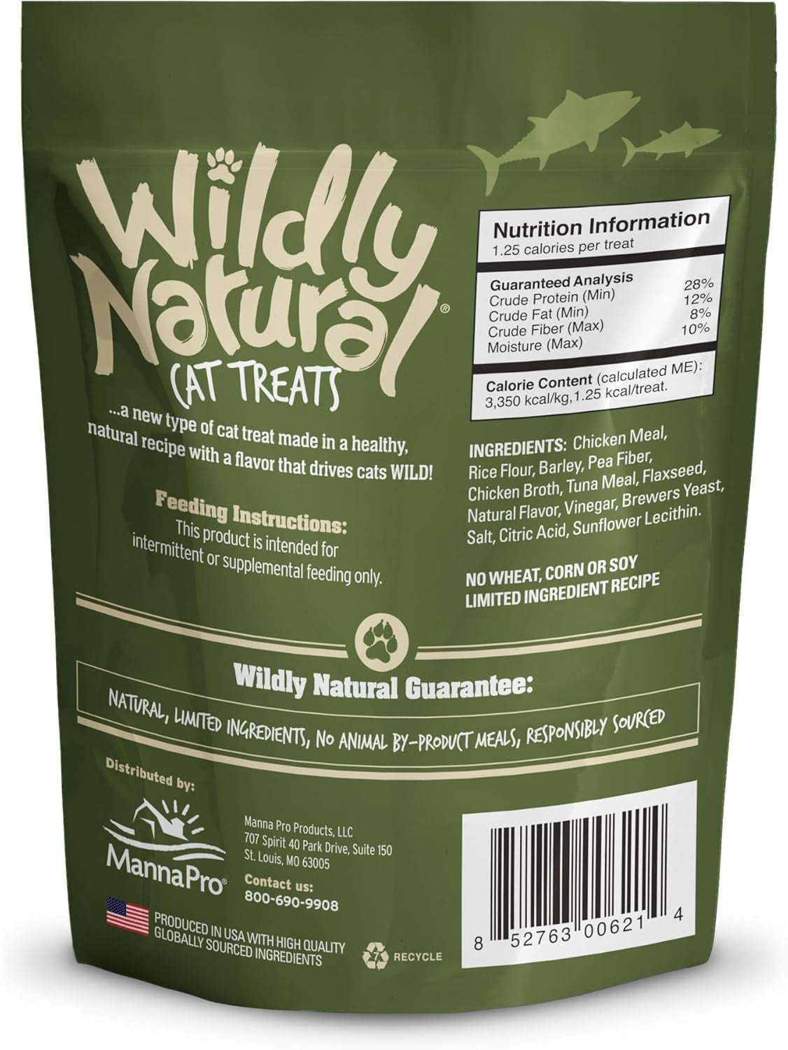 Cat Treats, Low Calorie Cat Treats, No Grains, Healthy Snacks Made with Natural Ingredients, Kitten Essentials, High Protein Snack, Tuna Flavor, 2.5 Oz