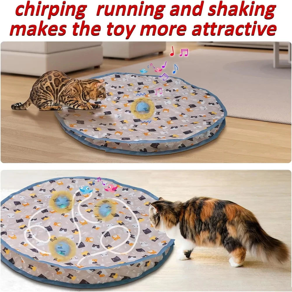 Cat Toys for Entertaining Yourself, Amusing Cat Balls, Automatic Cat Teaser, Hunting Cover for Cats, Toy Game Cover for Cats