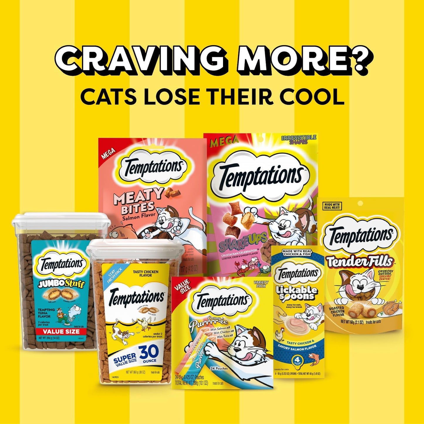 Cat Treats Classic Crunchy and Soft Cat Treats, Tasty Chicken Flavor, 6.3 Oz. Pouch (Pack of 10)