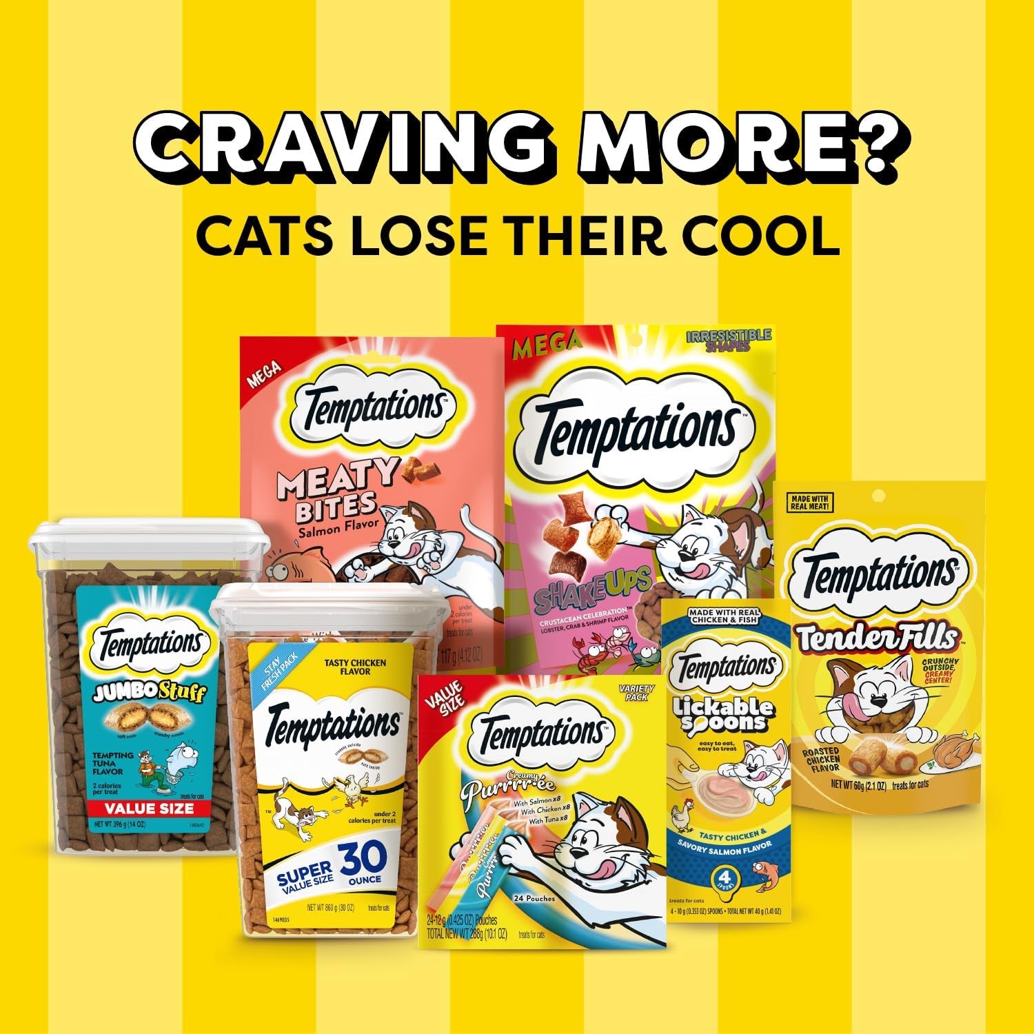 Cat Treats Classic Crunchy and Soft Cat Treats, Tasty Chicken Flavor, 6.3 Oz. Pouch (Pack of 10)