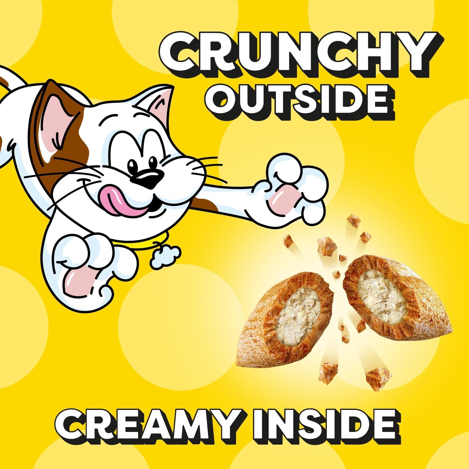 Cat Treats Classic Crunchy and Soft Cat Treats, Tasty Chicken Flavor, 6.3 Oz. Pouch (Pack of 10)