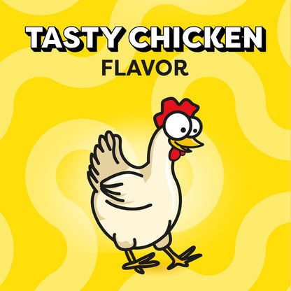 Cat Treats Classic Crunchy and Soft Cat Treats, Tasty Chicken Flavor, 6.3 Oz. Pouch (Pack of 10)