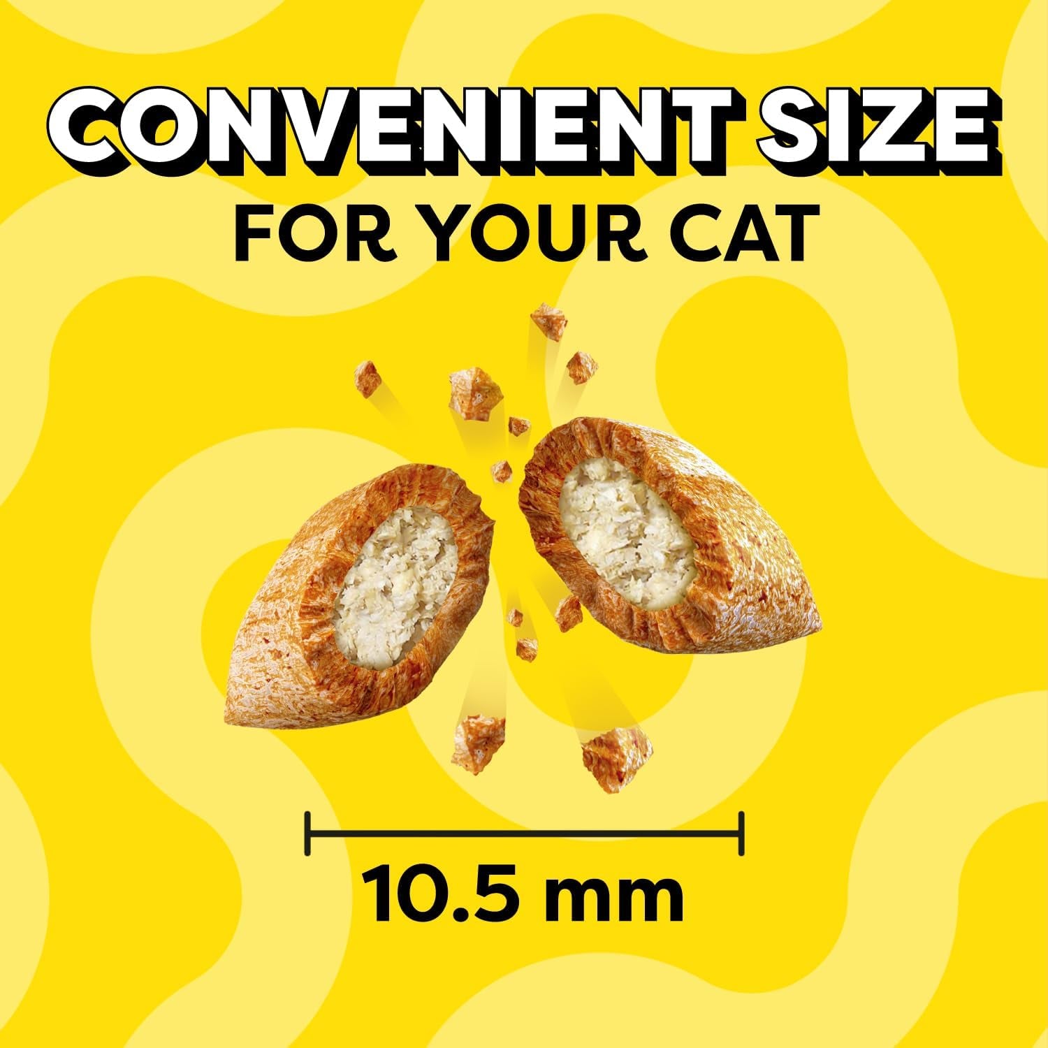 Cat Treats Classic Crunchy and Soft Cat Treats, Tasty Chicken Flavor, 6.3 Oz. Pouch (Pack of 10)