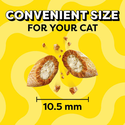 Cat Treats Classic Crunchy and Soft Cat Treats, Tasty Chicken Flavor, 6.3 Oz. Pouch (Pack of 10)