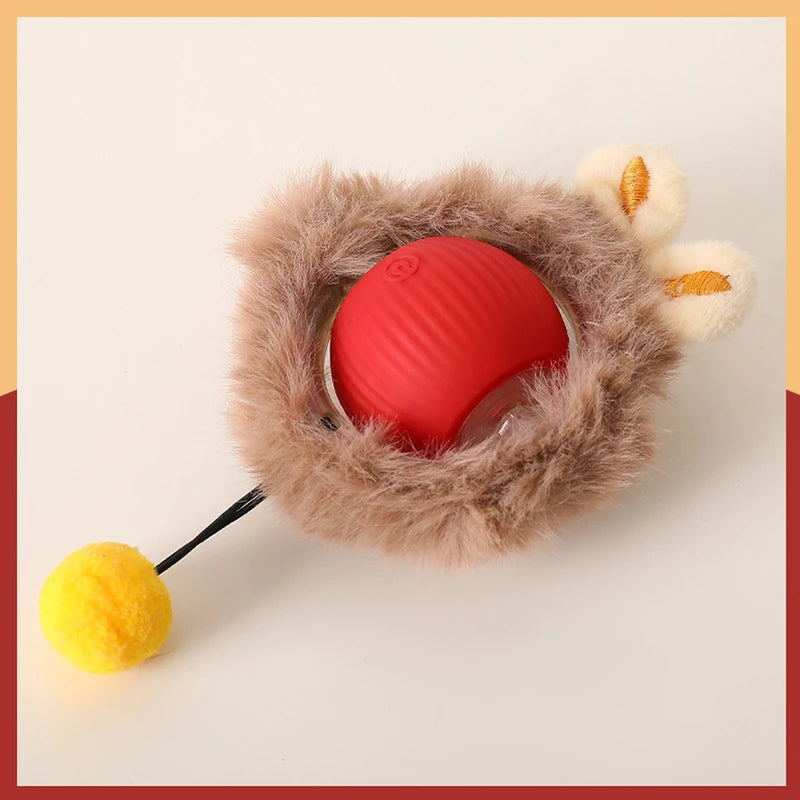 Cat Toys for Entertaining Yourself, Amusing Cat Balls, Automatic Cat Teaser, Hunting Cover for Cats, Toy Game Cover for Cats